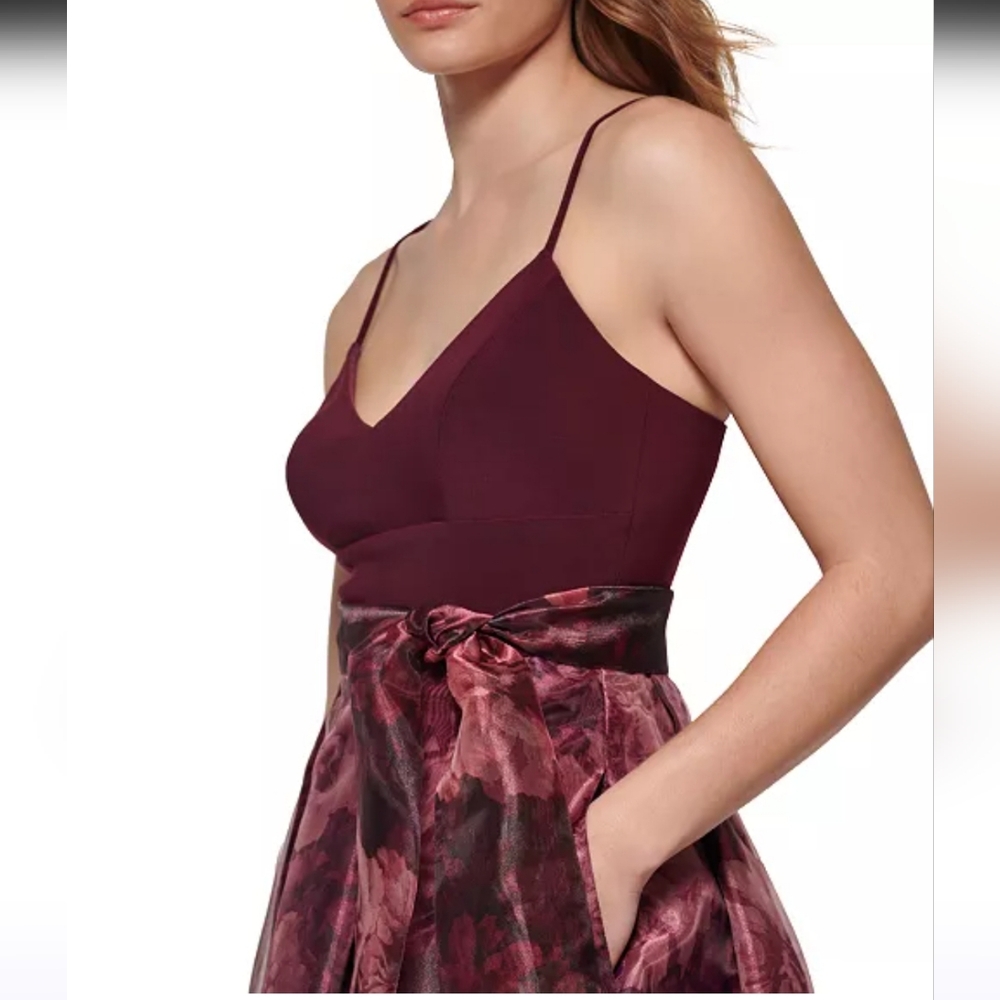 Eliza J Burgundy Dress - Picture 13 of 13